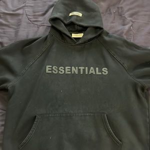 Essentials Black Hoodie XL